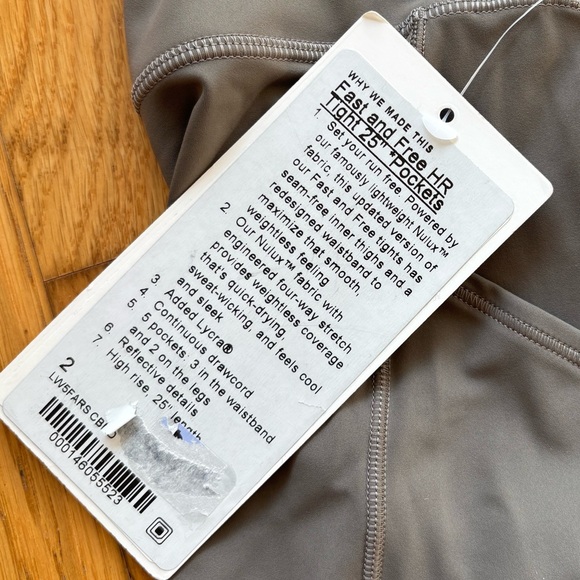 Lululemon - NWT - Greenish Gray Leggings with pockets - SZ 2 - Picture 6 of 10